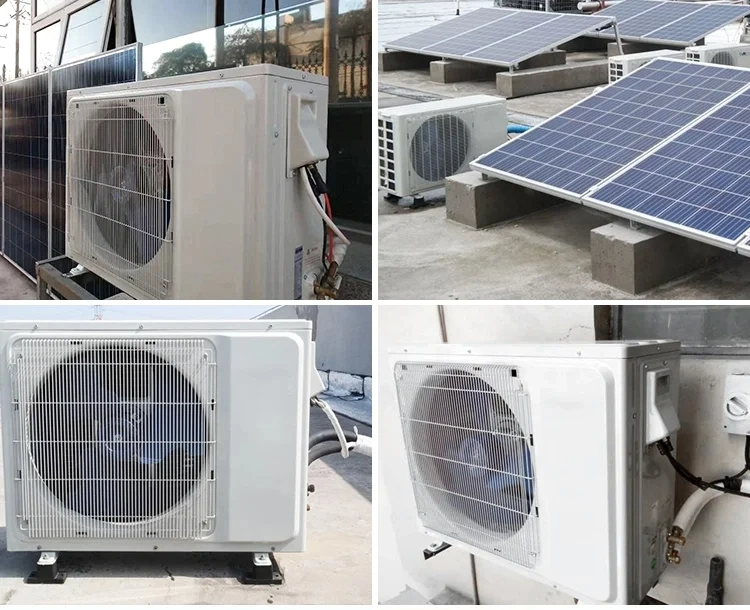 OFF-Grid 48V Solar AC DC Units Air Conditioner Hybrid Solar Power Wall Split Air Conditioning factory