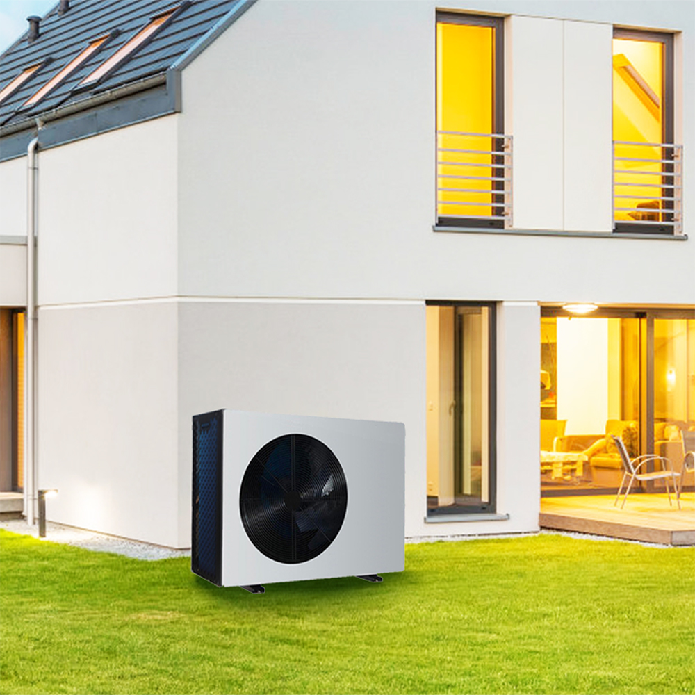 9kW R32 DC Inverter Air To Water Heat Pump Air Source A+++ Freestanding details