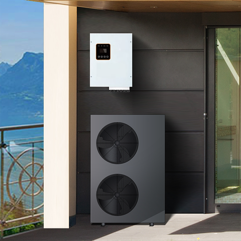 9kW R32 DC Inverter Air To Water Heat Pump Air Source A+++ Freestanding details