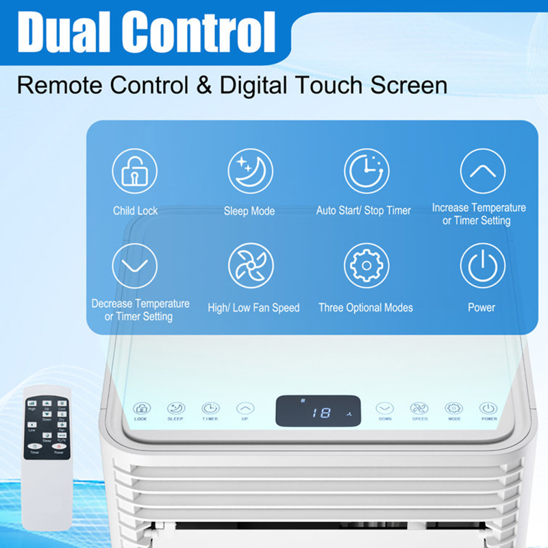 High quality 1.0 HP mini portable ac air conditioner 9000BTU mobile air conditioner portable details